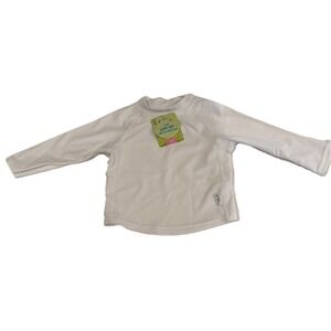 NEW White Baby swimming shirt UPF 50  12 months white 18-22 Lb Green sprouts